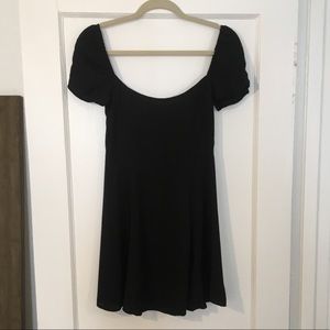 Reformation BLACK Telluride mini dress - Size 6